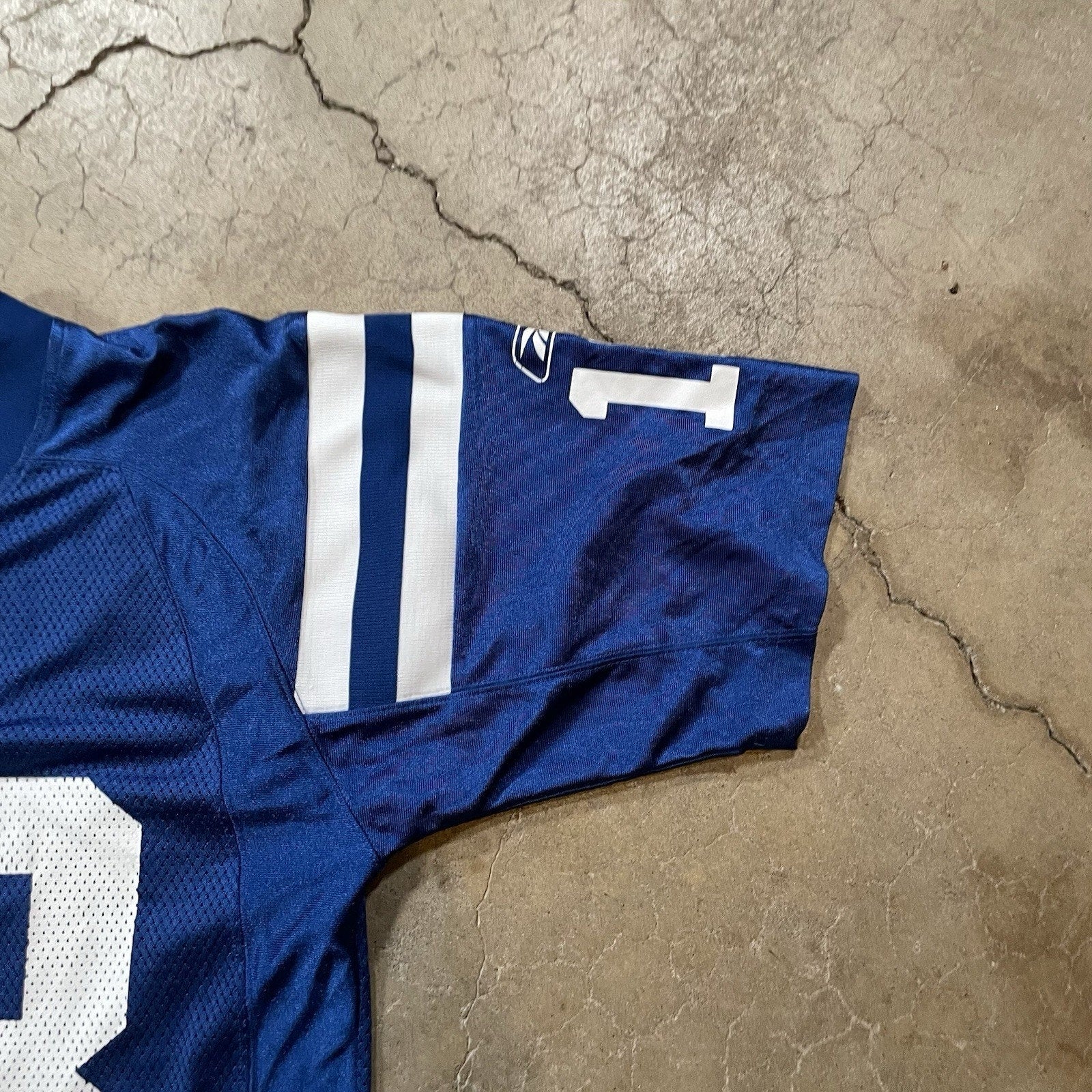 Reebok On Field Peyton Manning NFL Jersey Mens S Blue Indianapolis Colts