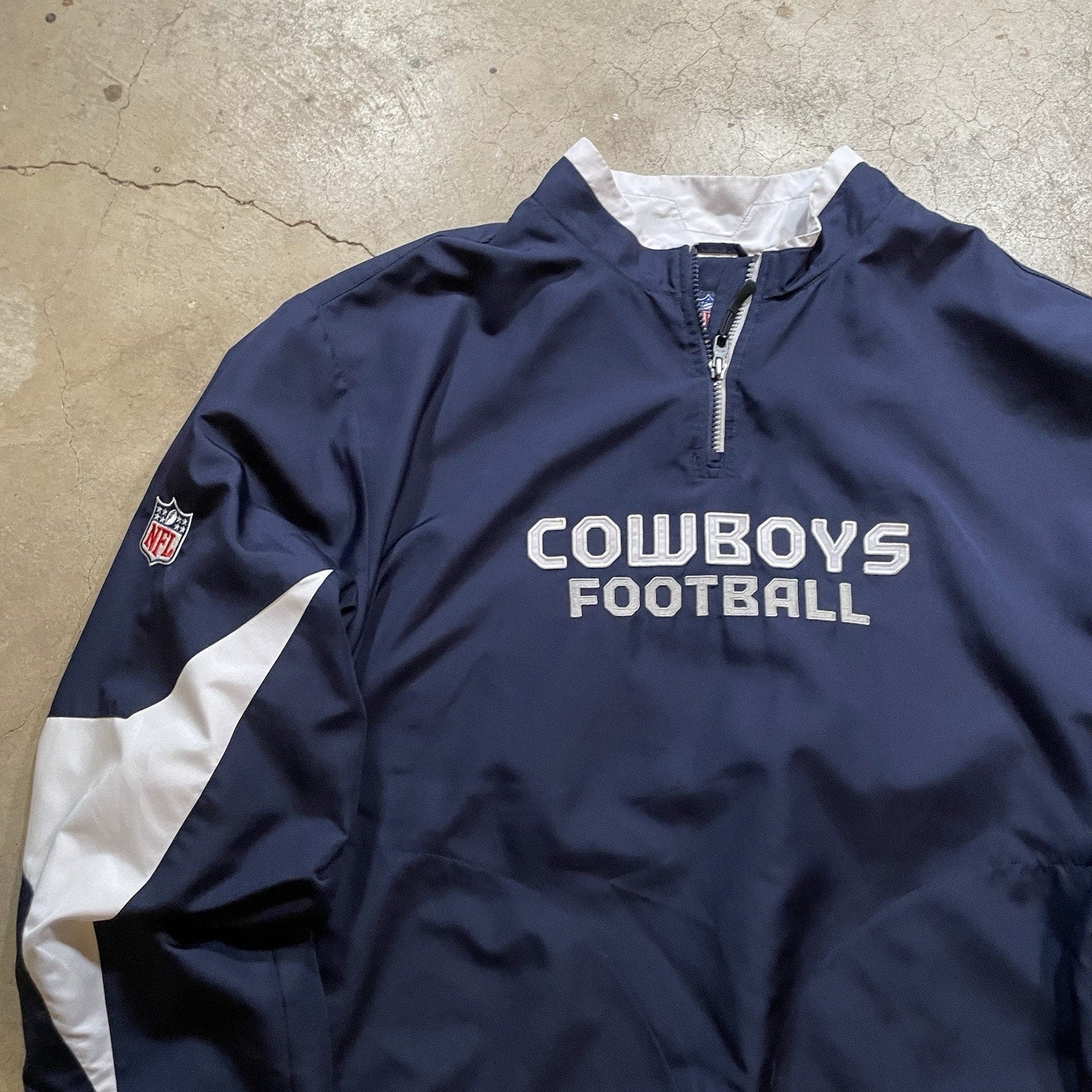 NFL Dallas Cowboys "Reebok On Field" XL Pullover Windbreaker Jacket