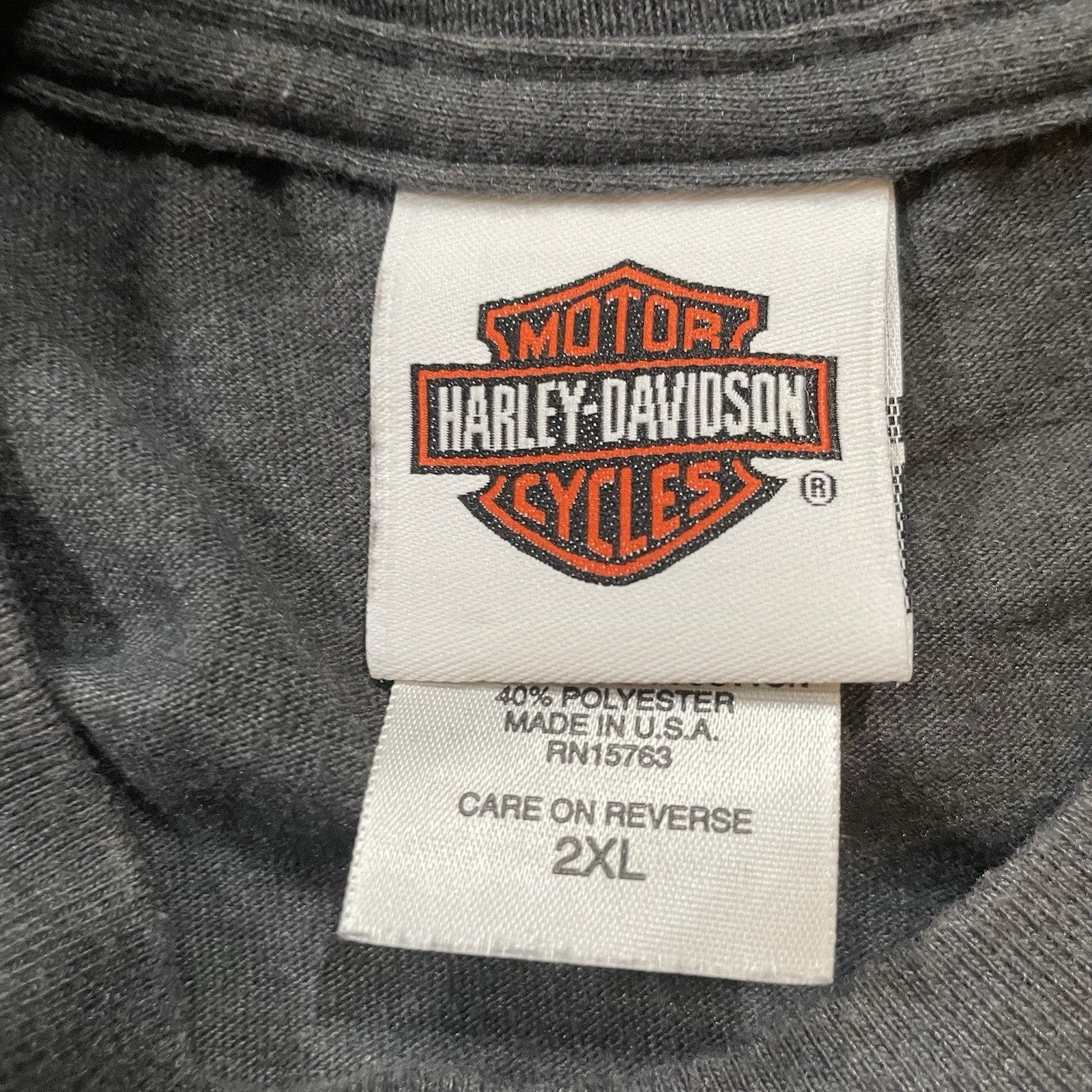 Vintage Harley Davidson Kona Ohio T-Shirt 2XL Biker 2 Sided