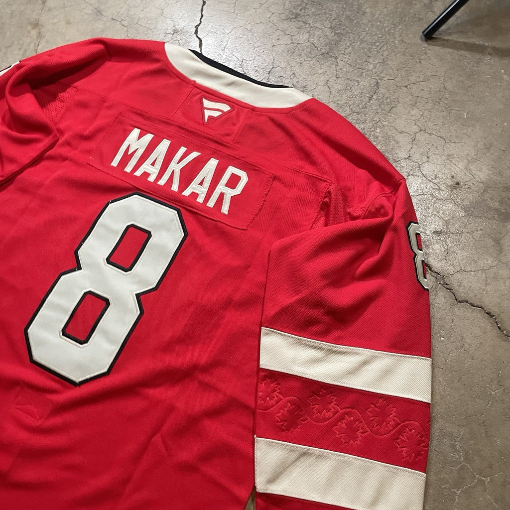Cale Makar Team Canada 4 Nations Fanatics Jersey Red 2025 - Size Medium (52)