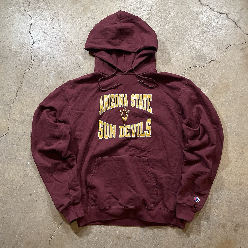 ASU Hoodie Men’s M Champion Maroon Pullover Sweatshirt