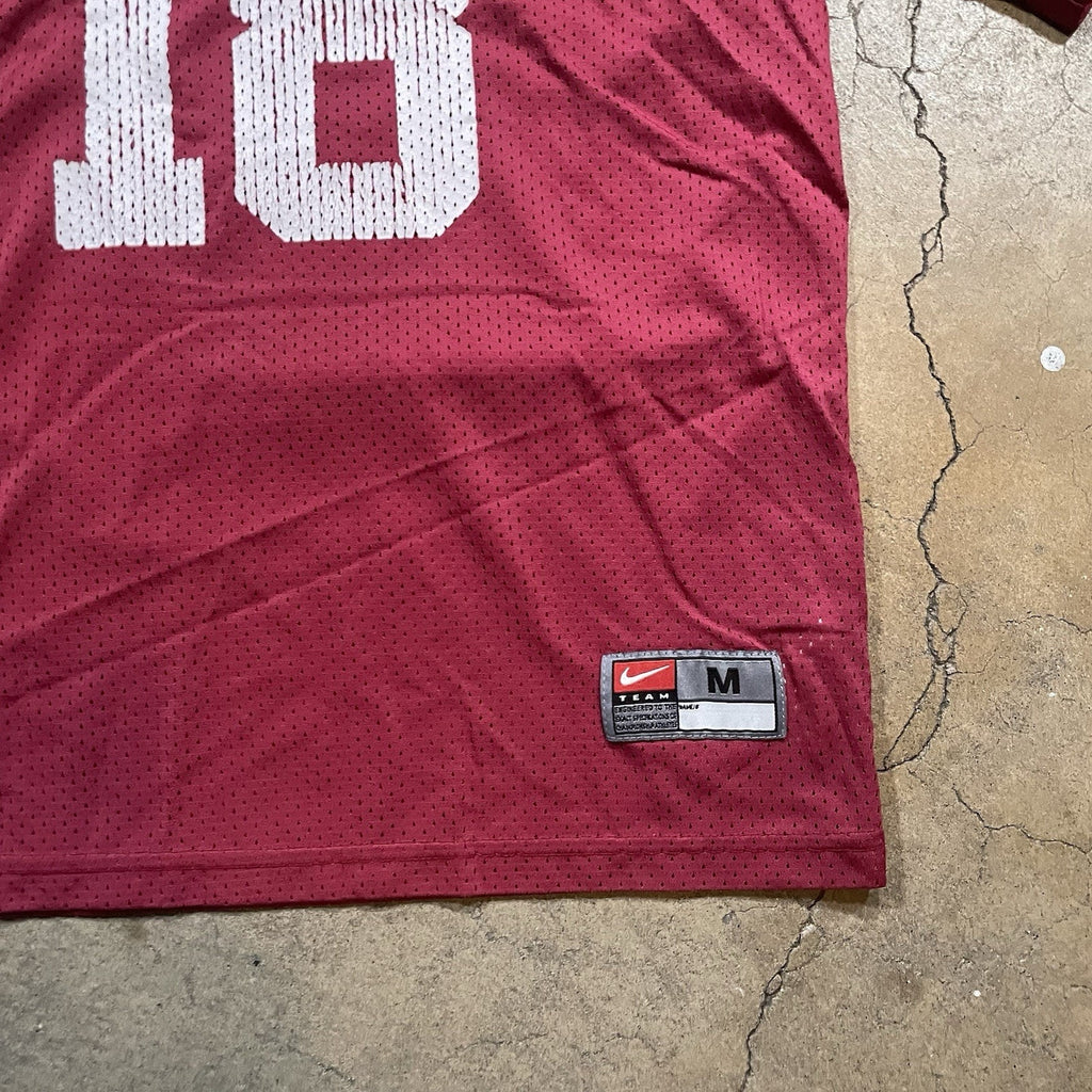 Vintage Nike Oklahoma Sooners Football Jersey #18 Mens M Red Jason White