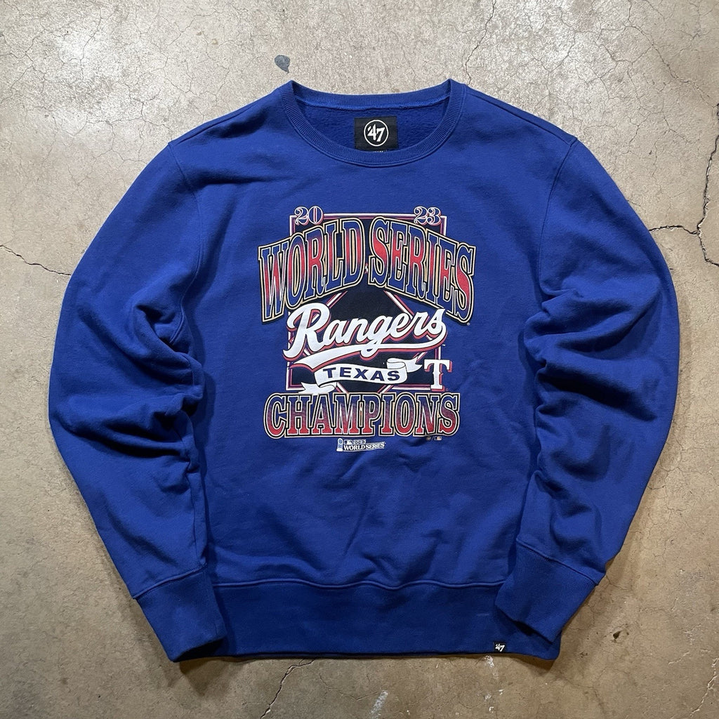 47 Brand Texas Rangers World Series Champions Sweatshirt Blue M