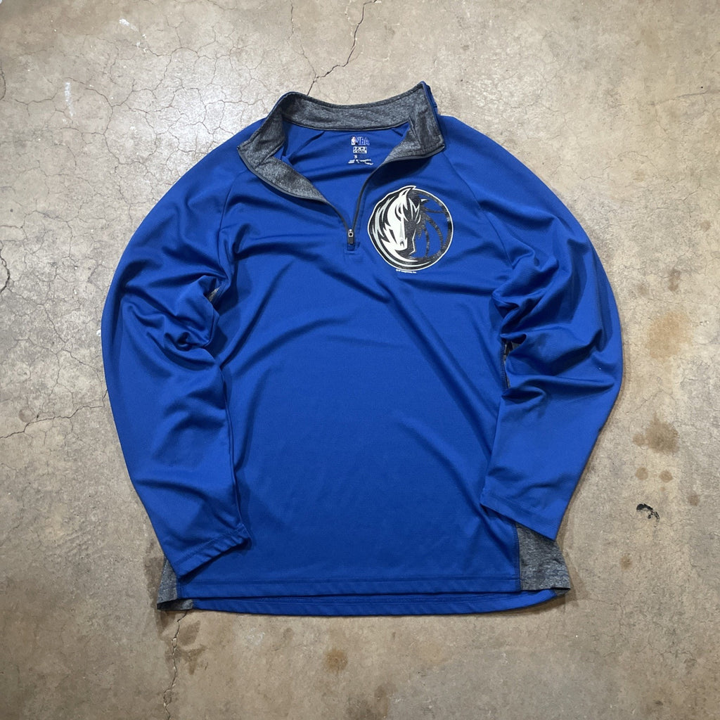 Fanatics Dallas Mavericks Men’s Blue Quarter Zip Pullover Shirt Size - XL