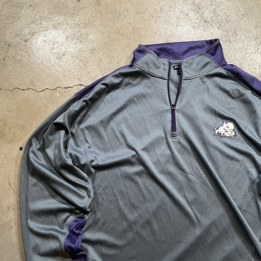 Nike TCU Horned Frogs Full Zip Up Mesh Lined GREY Jacket Adult Size XXL