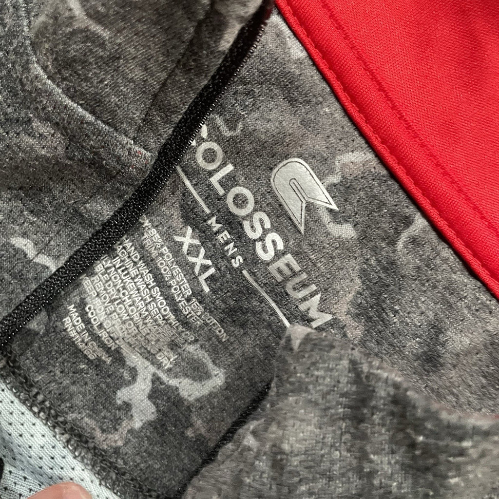 Men's Colosseum Athletics Texas Tech Gray Quarter Zip Pullover XXL