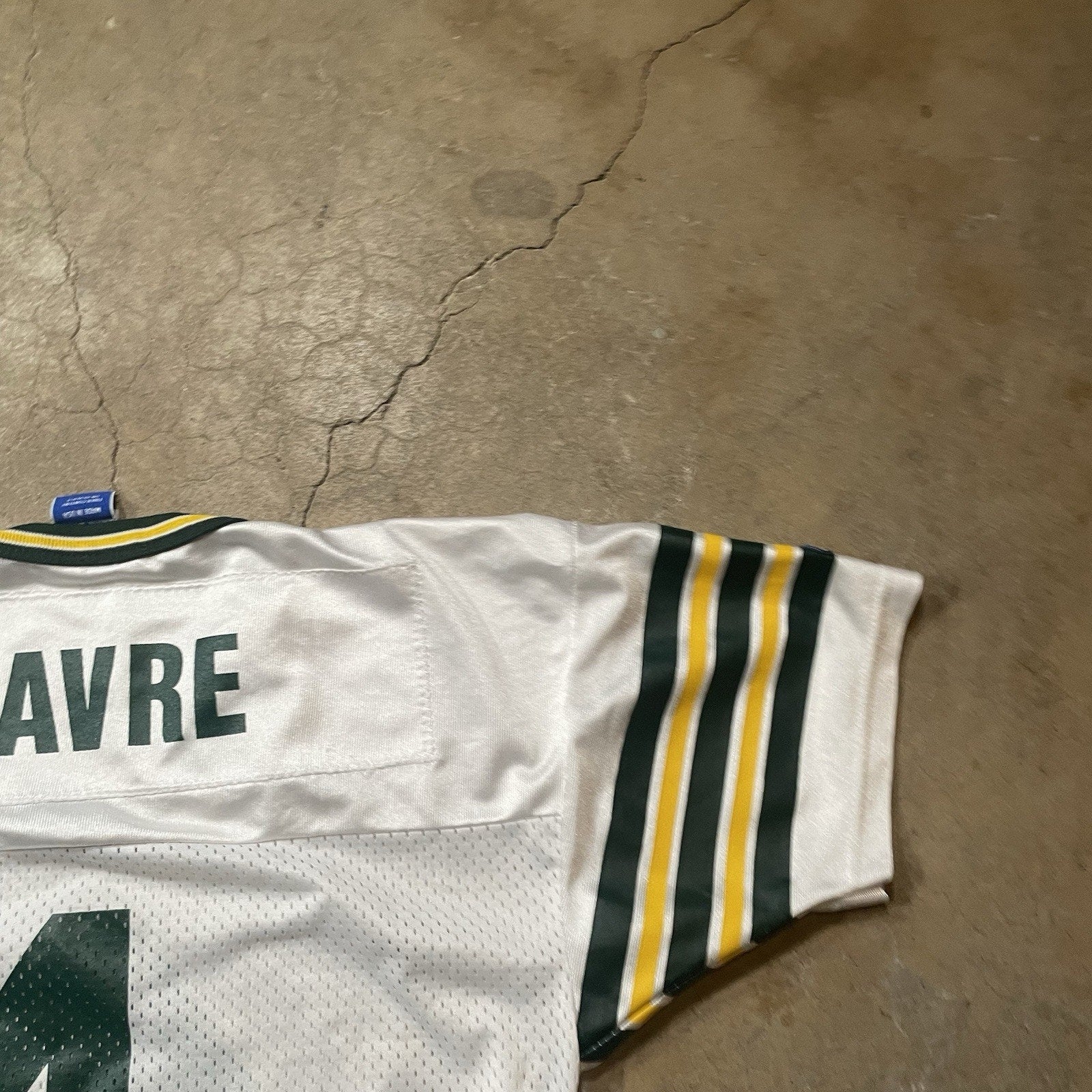 Vintage Champion Brett Favre Jersey Youth L NFL 90s Green Bay Packers USA