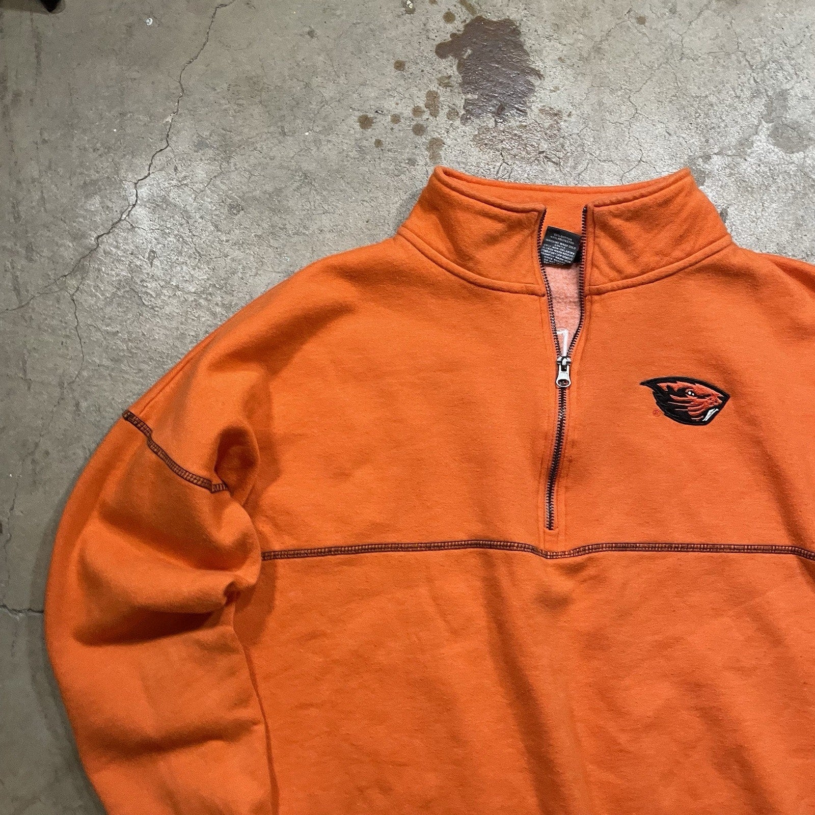 Men's Colosseum Black Oregon State Beavers Tortugas Logo Quarter-Zip Jacket XL