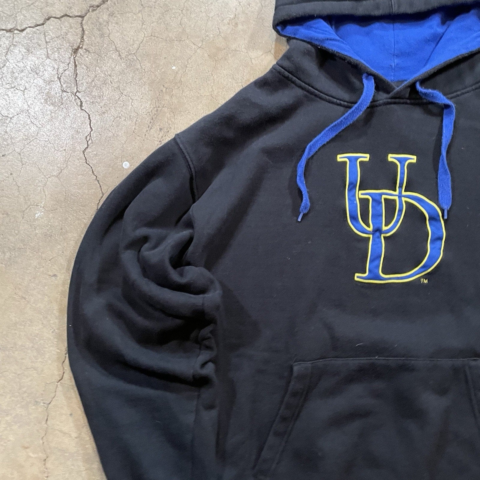 Delaware Hoodie Mens 2x Large Stadium Black UD NCAA