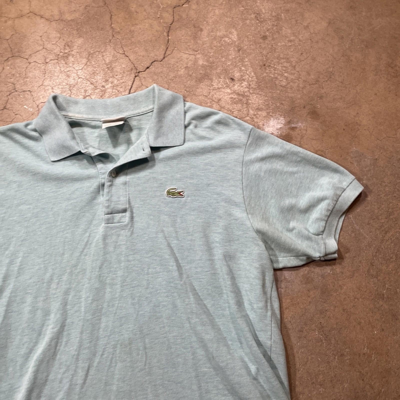 Lacoste Polo Shirt Mens L Blue Tennis Sports Golf Rugby