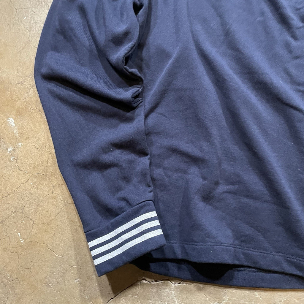 Nautica Quarter Zip Knit Sweater Men's Long Sleeve Blue M