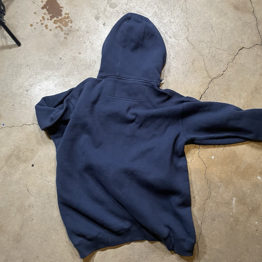 Men’s Virginia Tech Hokies Blue Orange Hoodie Sweatshirt sz XL