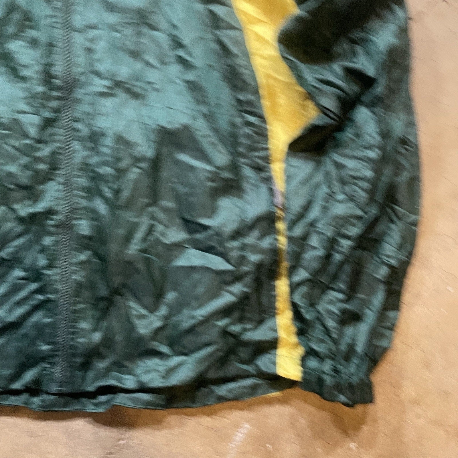 Mens XL Rain Resistant Green Full Zip Pullover Hoodie