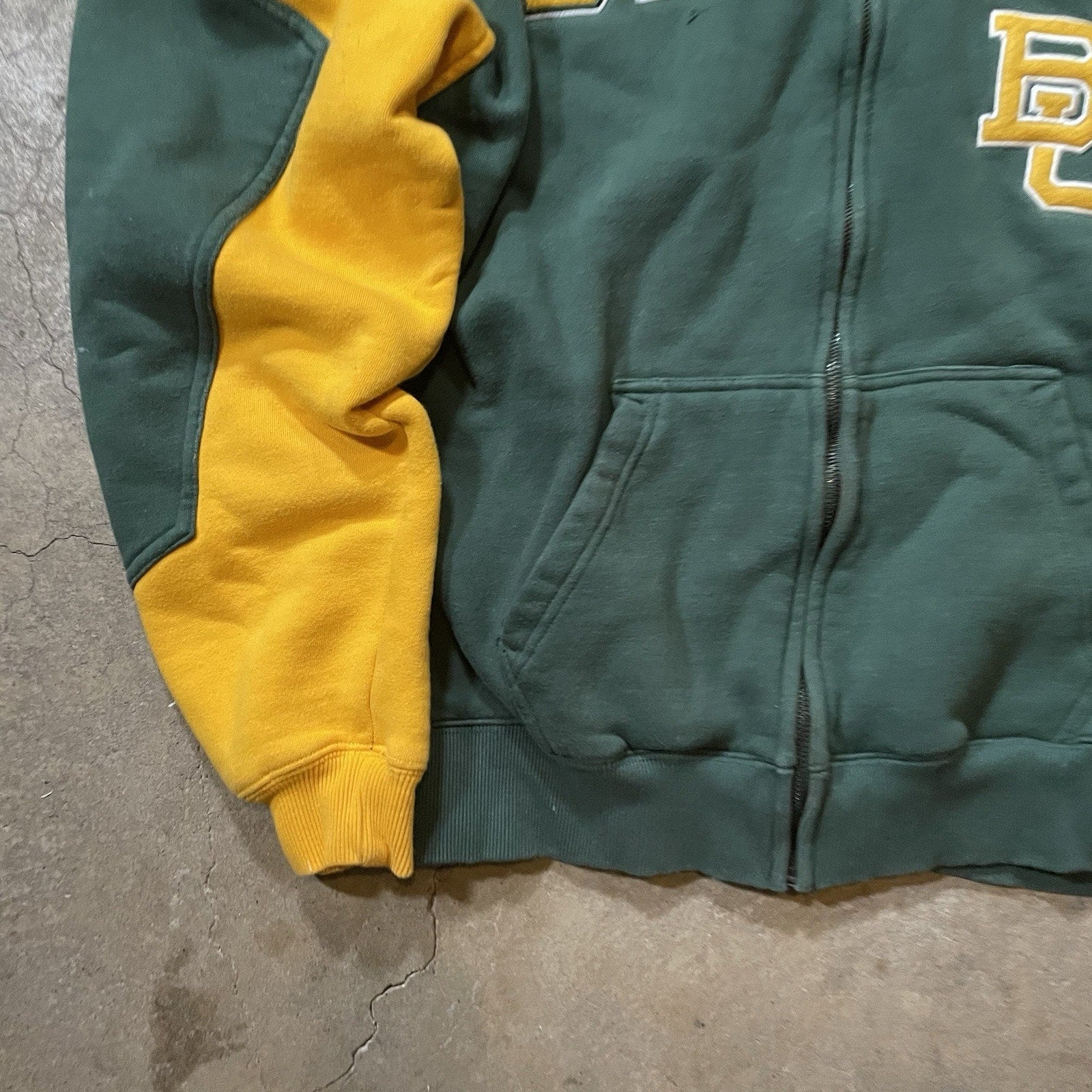 Baylor Bears Colosseum Logo Full Zip Men's Jacket - Black Heather Adult L