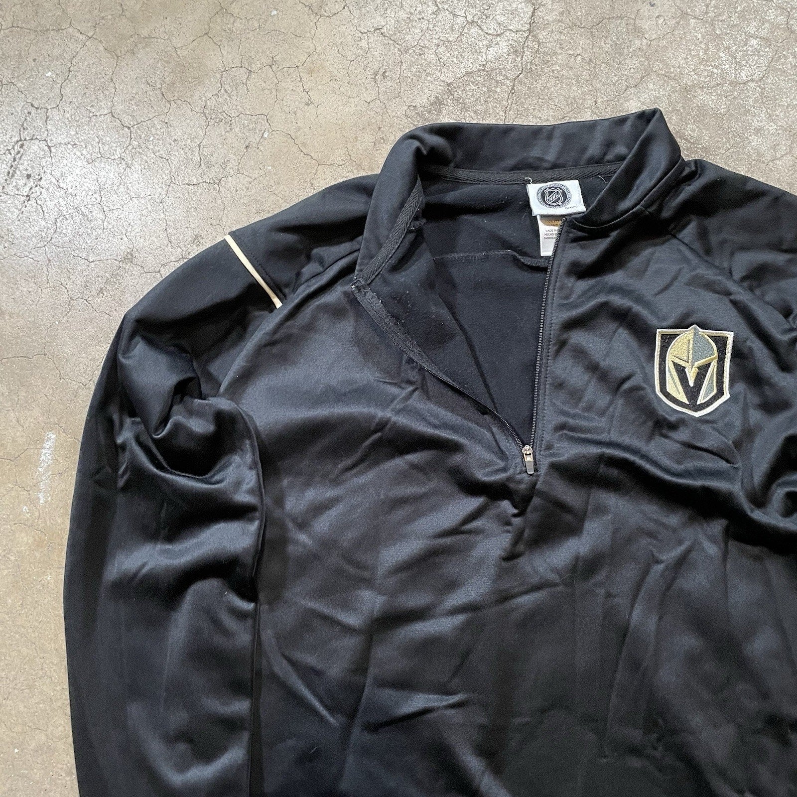 Las Vegas Golden Knights OFFICIAL NHL 1/4 Zip Light Sz M