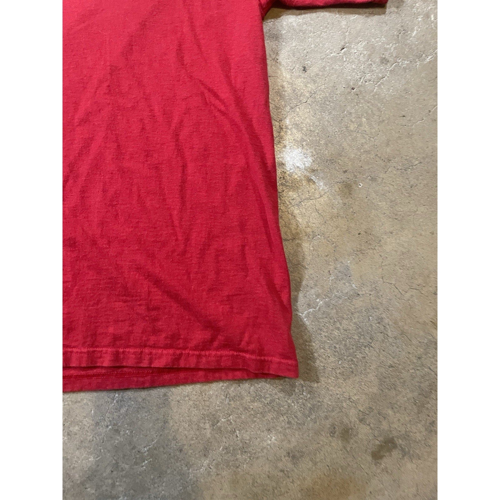 Men's NEBRASKA ADIDAS Red with White "N" Graphic Top Size Large