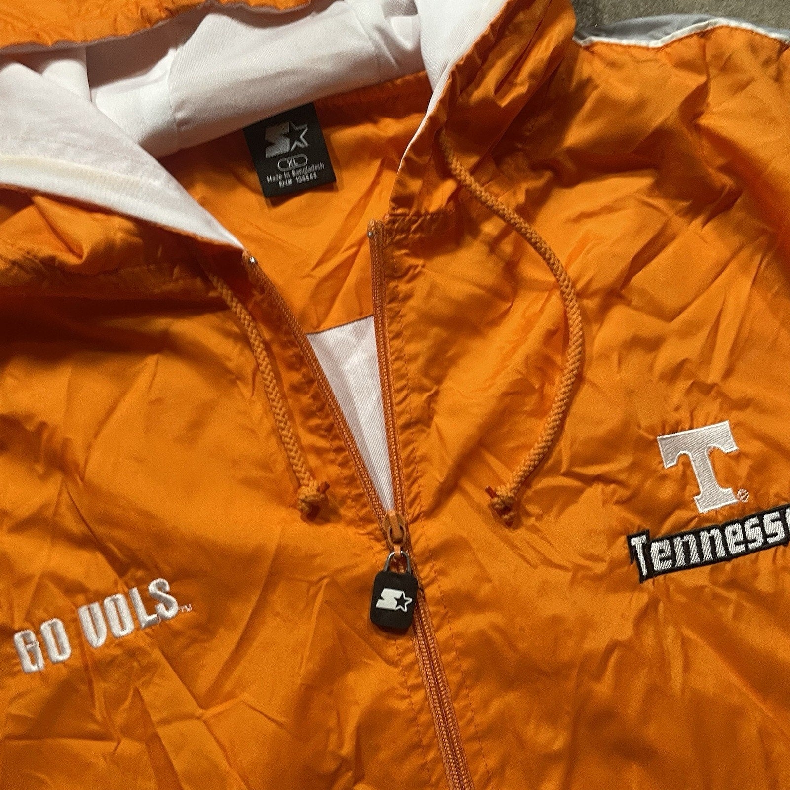Starter Jacket Tennessee Vols Volunteers Sz XL Orange UT