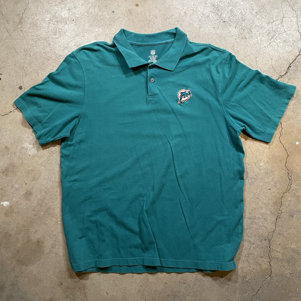 Men's XL Aqua Miami Dolphins Sideline Early Season Team Performance Polo
