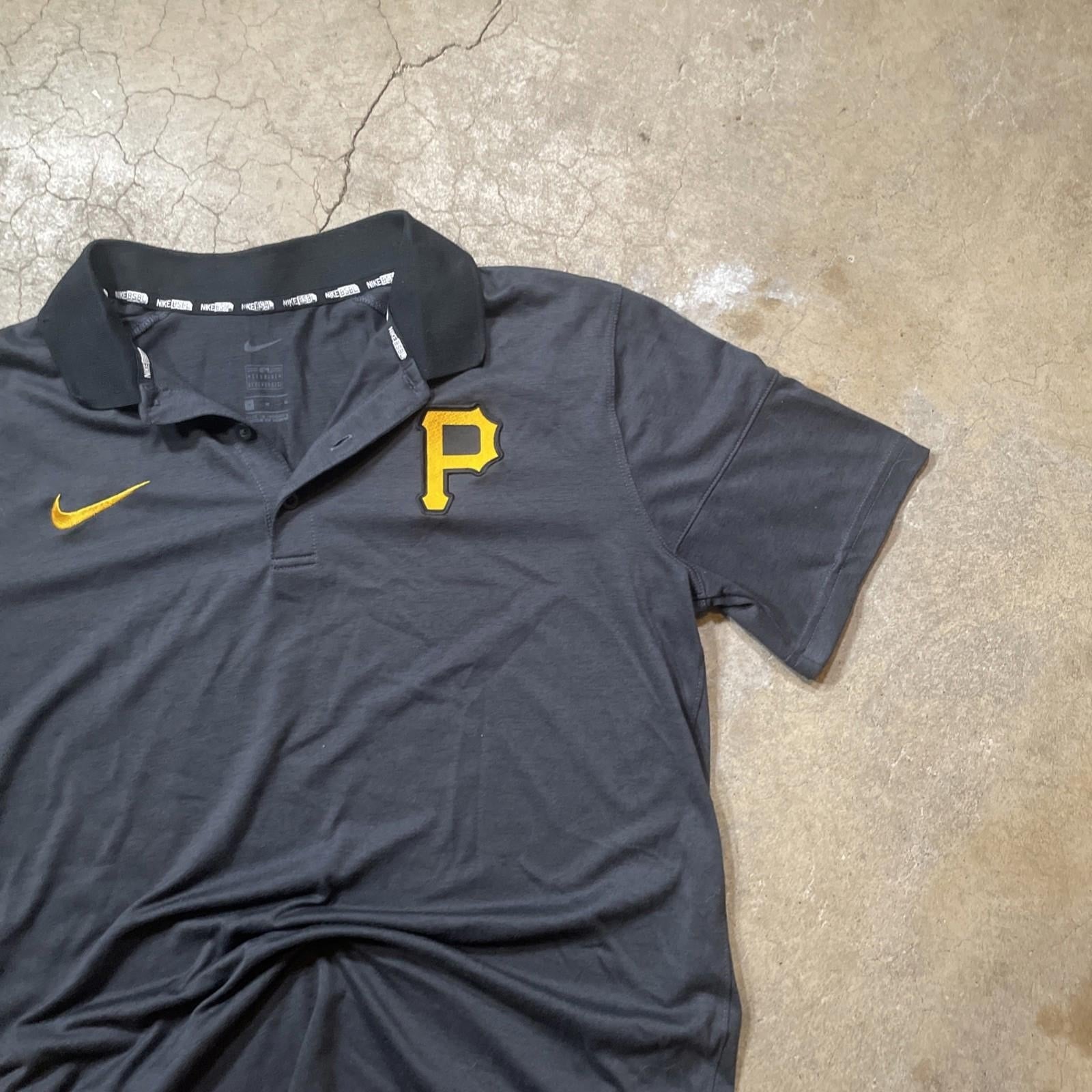 Nike Baseball Pittsburgh Pirates Polo M Dri Fit Black