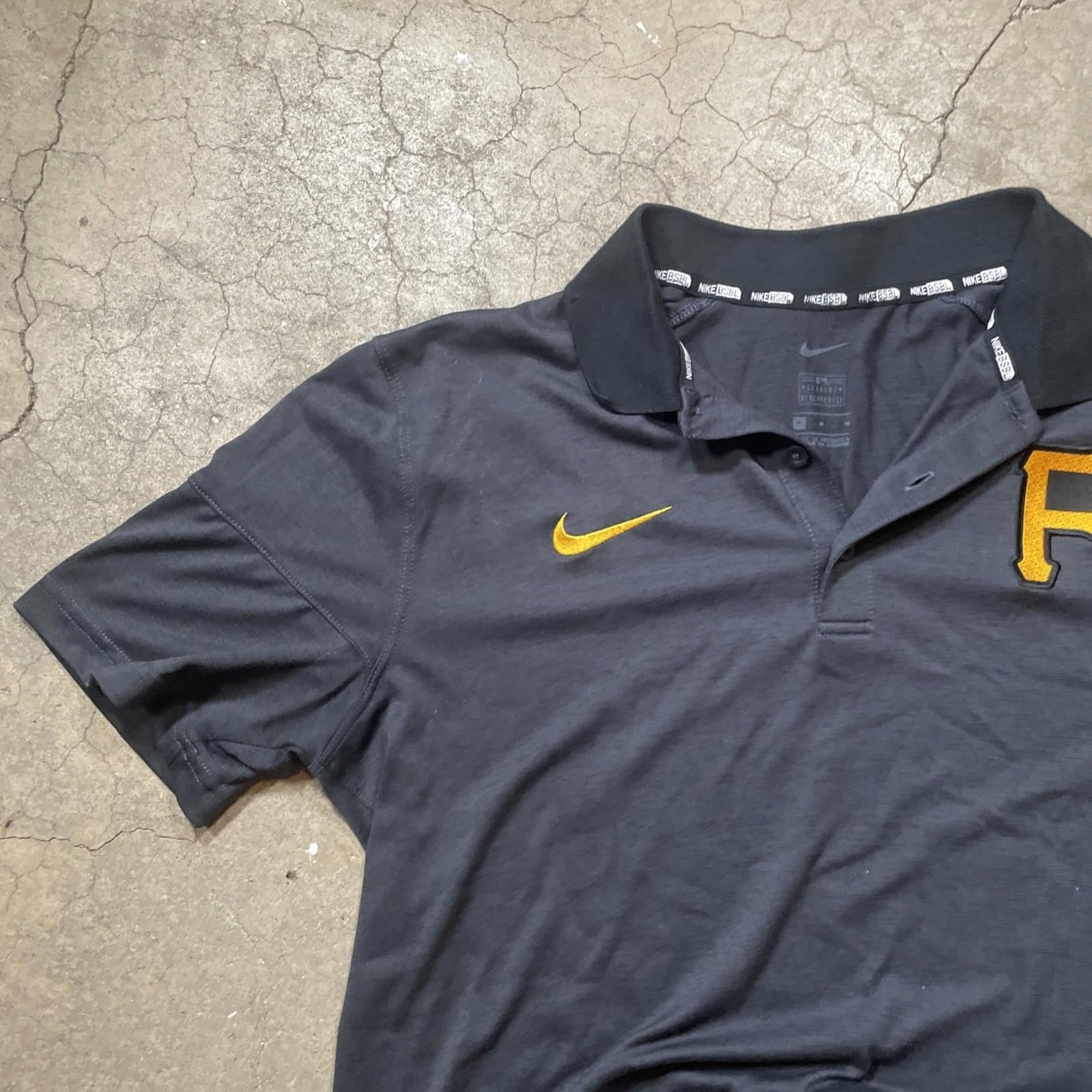 Nike Baseball Pittsburgh Pirates Polo M Dri Fit Black