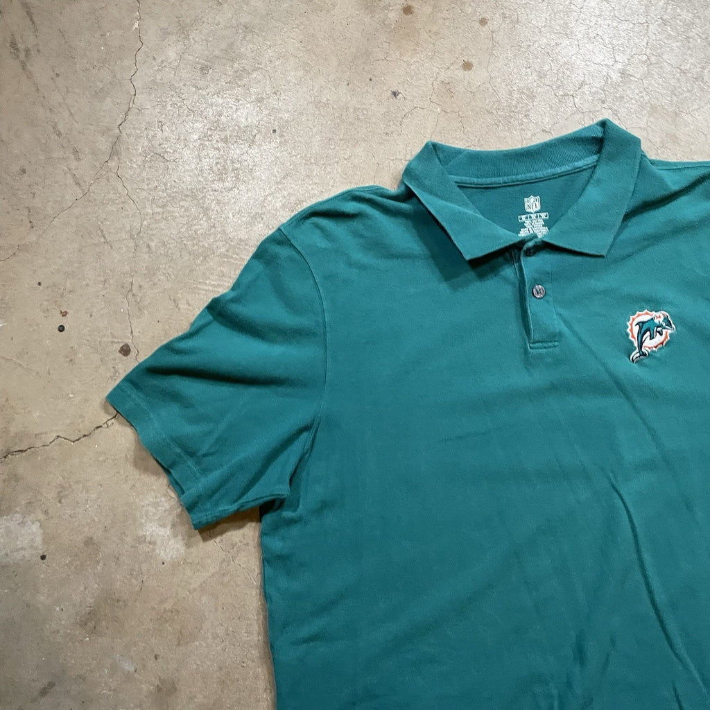 Men's XL Aqua Miami Dolphins Sideline Early Season Team Performance Polo