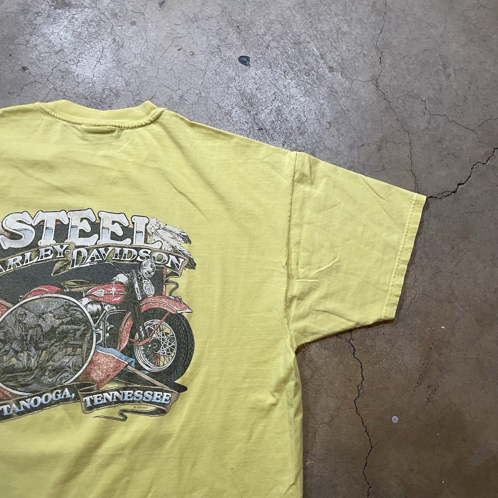 Harley Davidson USA T-Shirt 2XL Biker 2 Sided