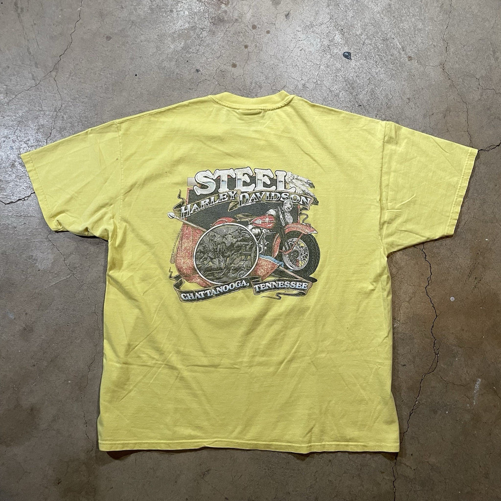 Harley Davidson USA T-Shirt 2XL Biker 2 Sided