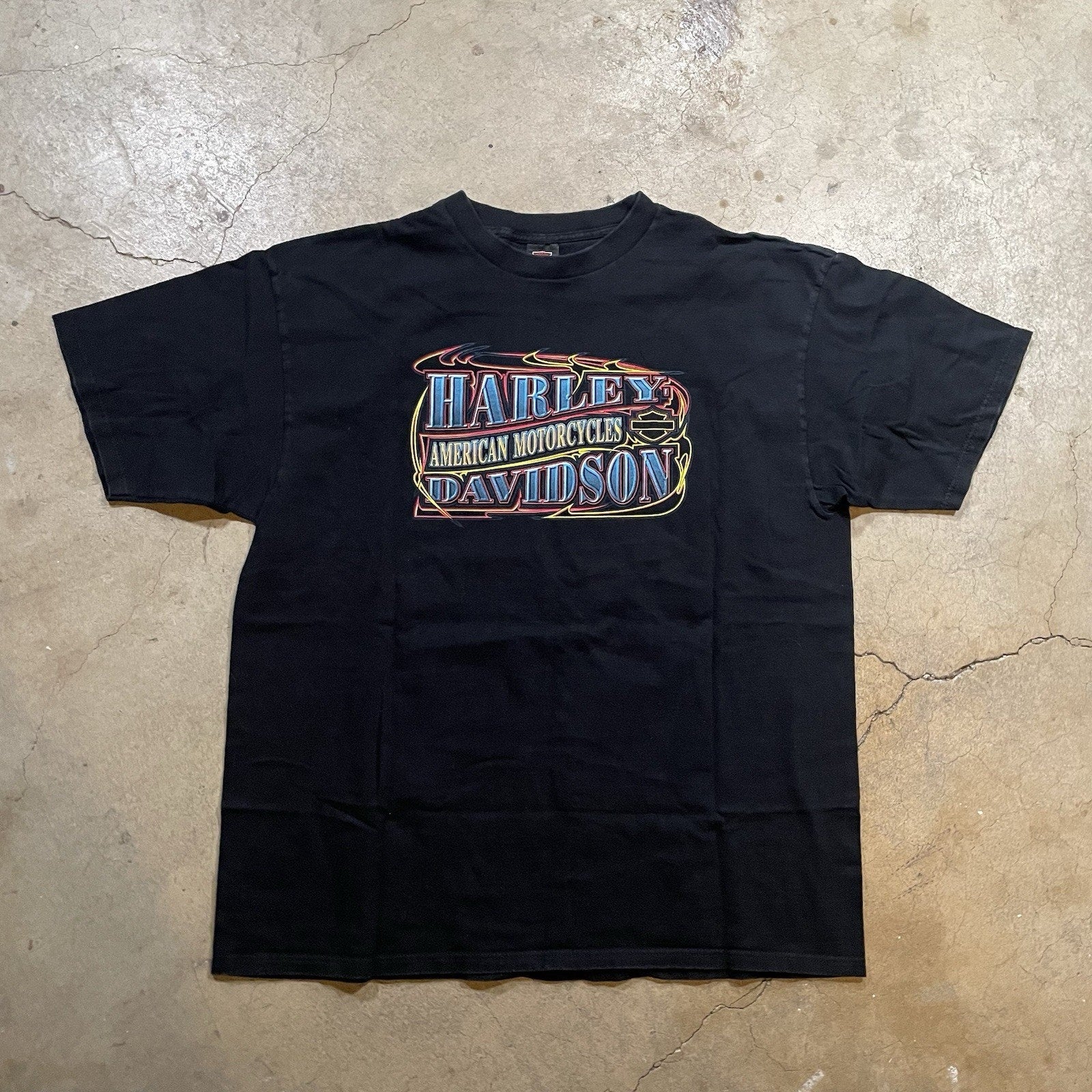 Vintage Harley Davidson Blue Springs T-Shirt 2XL Biker 2 Sided