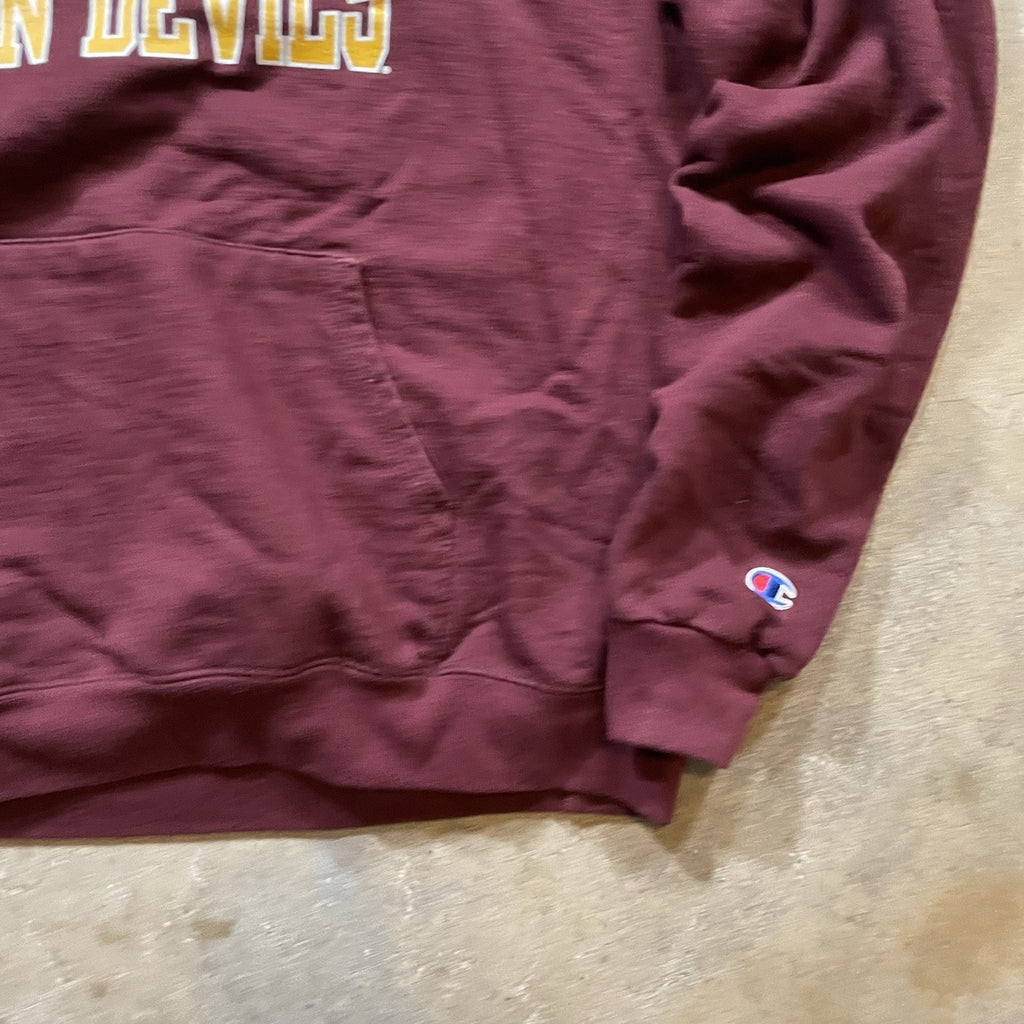 ASU Hoodie Men’s M Champion Maroon Pullover Sweatshirt