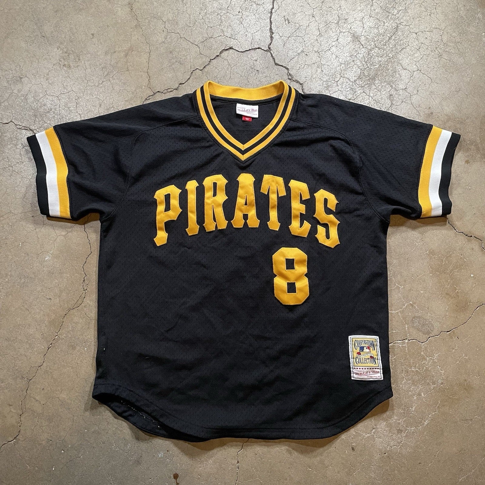 Willie Stargell Pittsburgh Pirates Jersey Mens L Black Mitchell & Ness