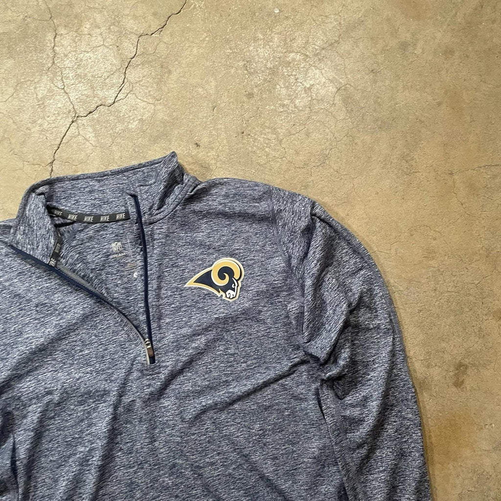 LOS ANGELES RAMS Football NIKE Dri Fit Pullover Fleece - L
