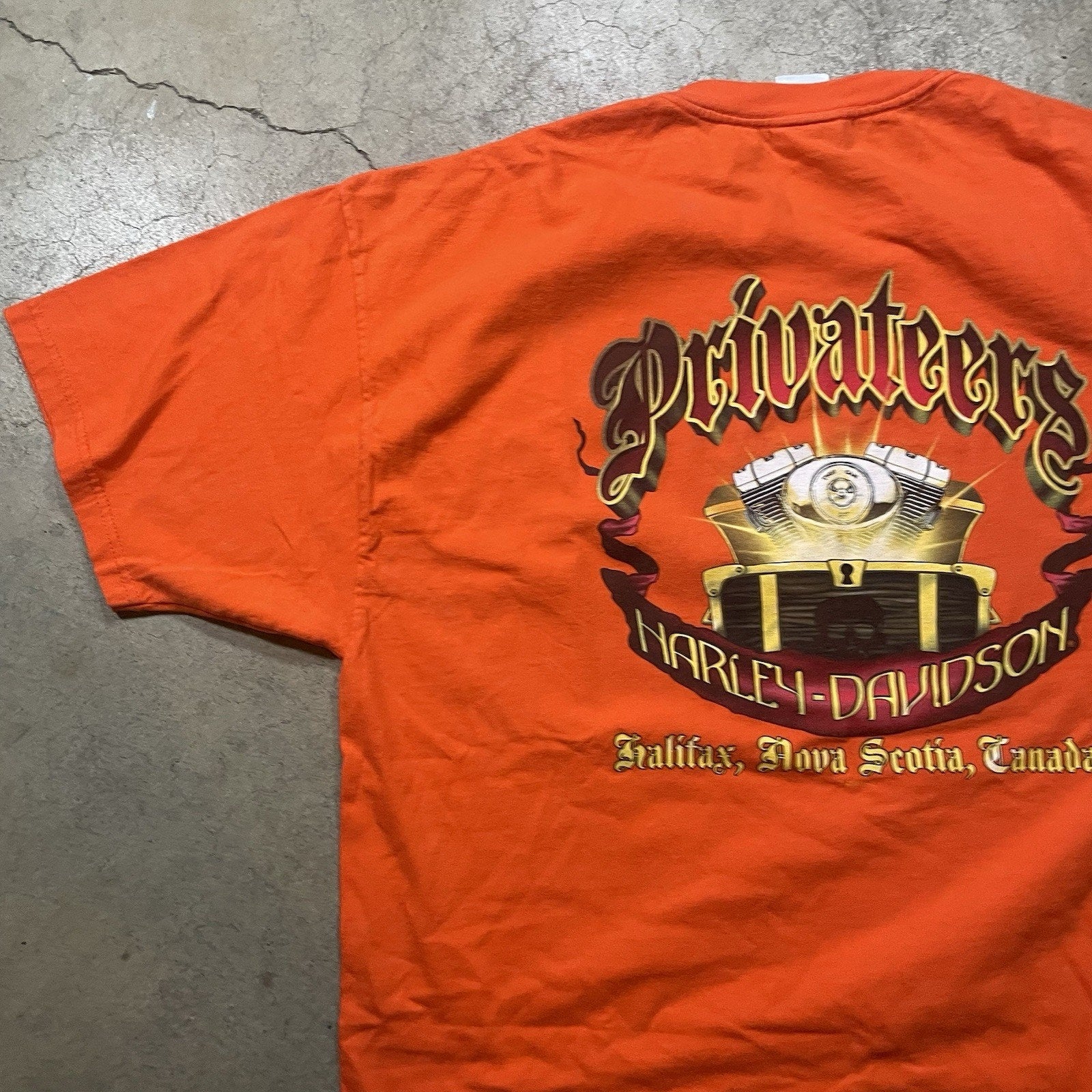 Harley Davidson T-Shirt 2XL Biker 2 Sided