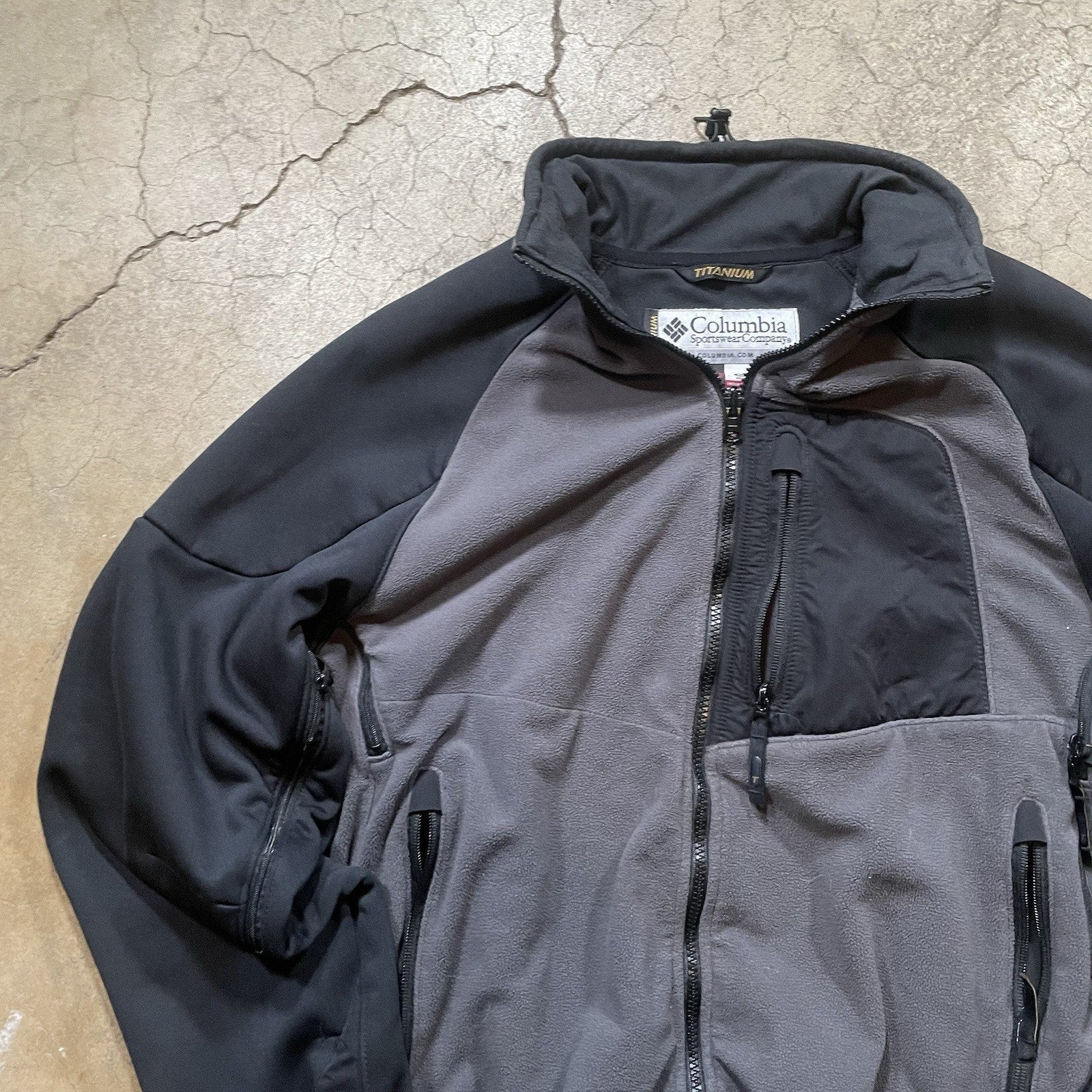 Columbia Titanium Omni-Shield Jacket Black Full Zip Mens Size XL