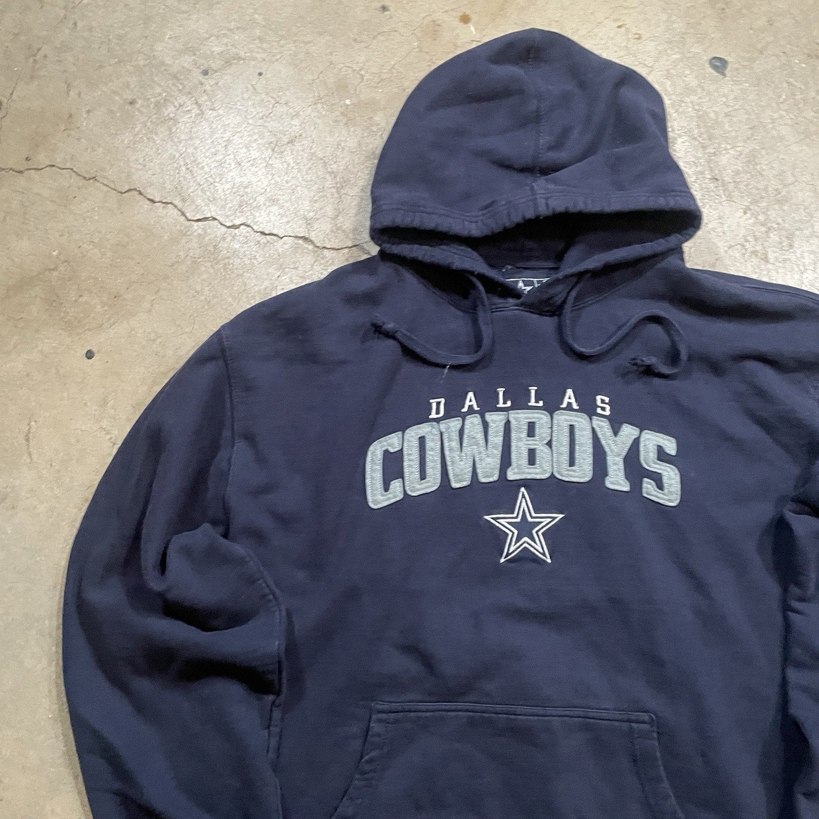 Dallas Cowboys NFL Team Apparel Pullover Hoodie Large Embroidered 2XL