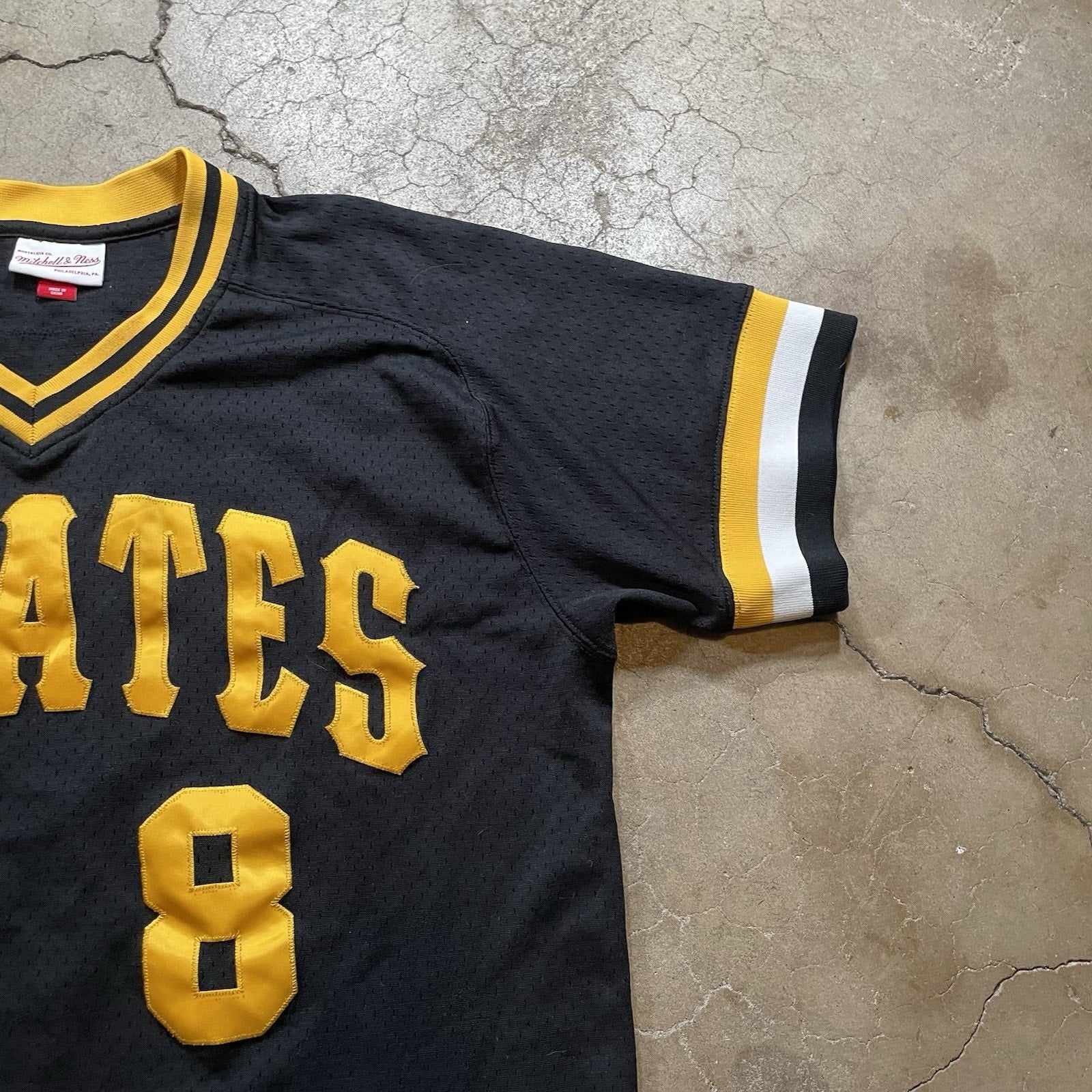 Willie Stargell Pittsburgh Pirates Jersey Mens L Black Mitchell & Ness