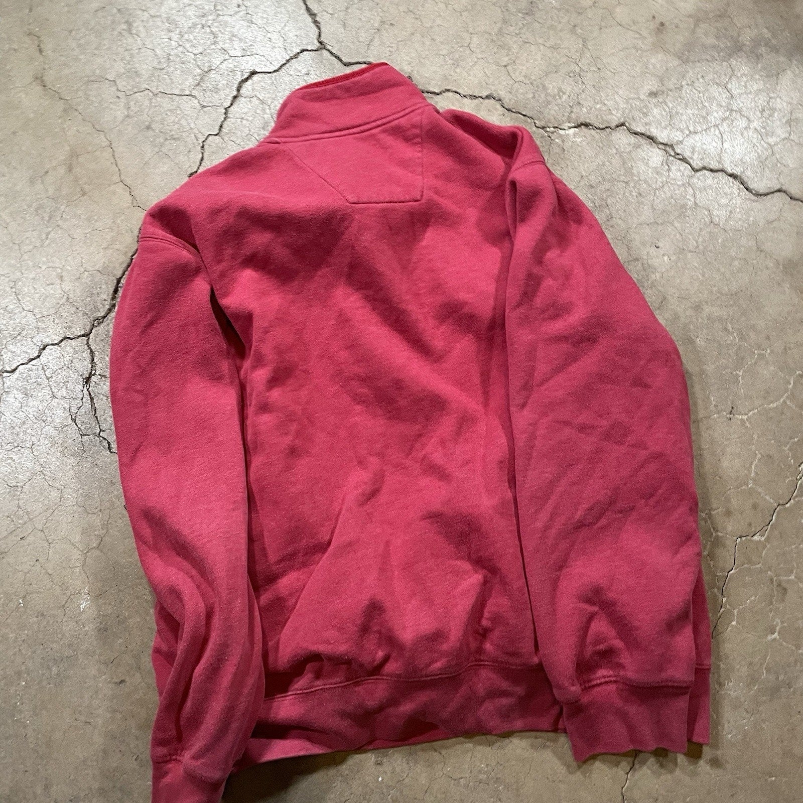 Nautica Quarter Zip Knit Sweater Men's Long Sleeve Red XL