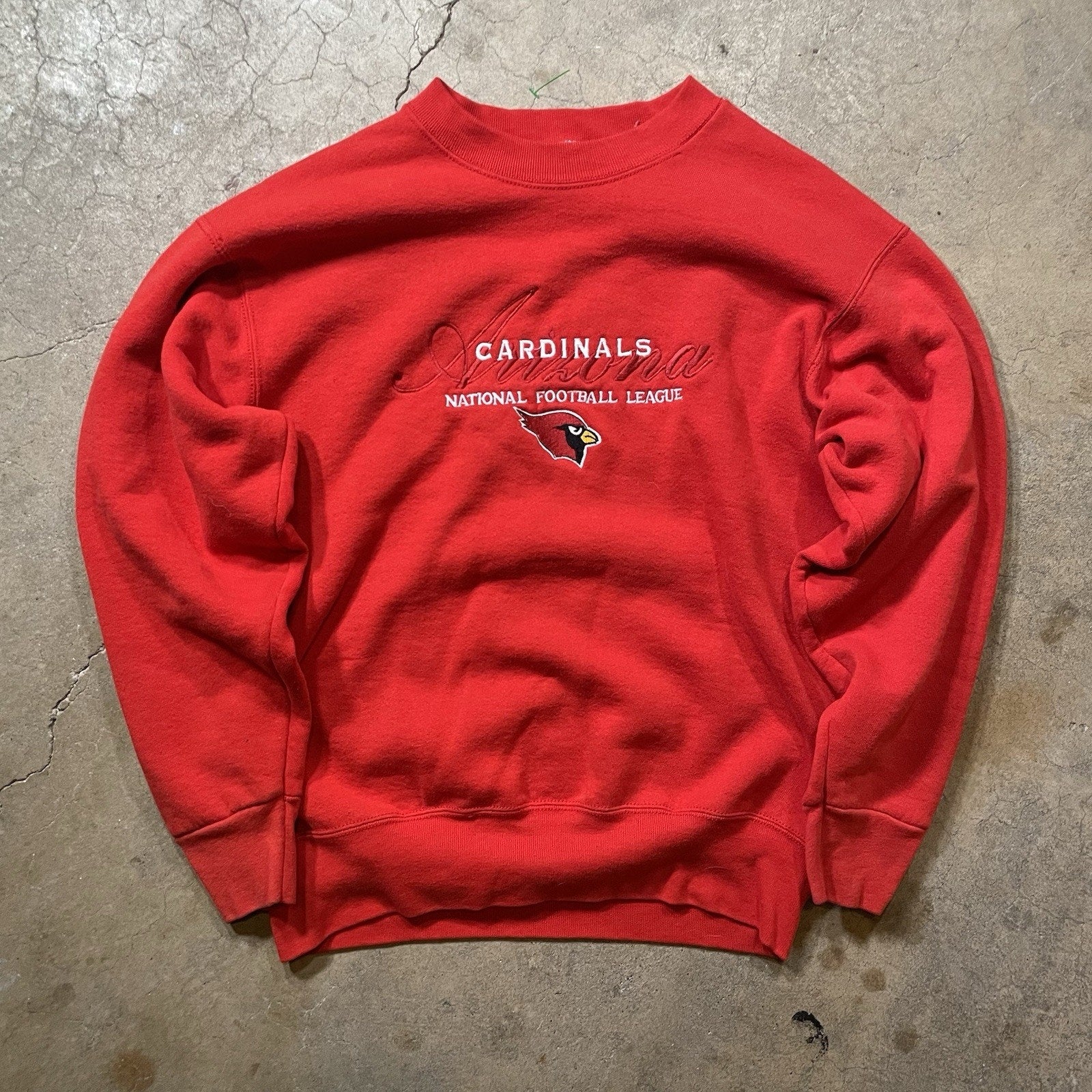 Vintage Arizona Cardinals Sweatshirt Medium Red 90s Pullover