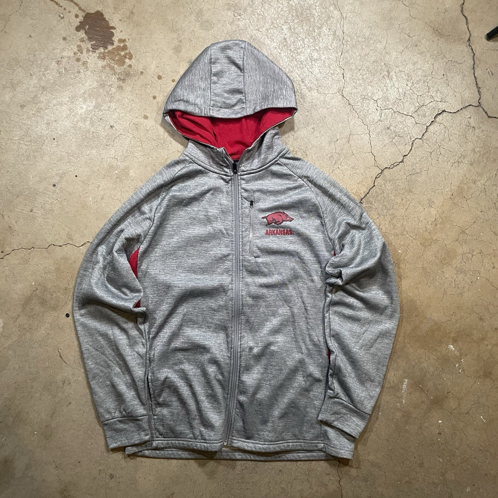 Arkansas Razorbacks Softshell Jacket MENS L Black Full Zip NCAA