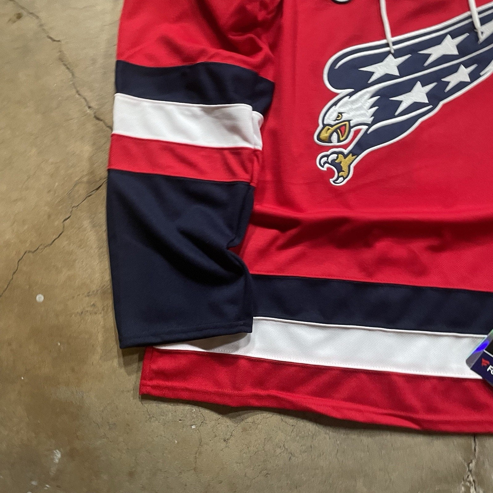 Brand New Ovechkin Red/Blue Screaming Eagle Lrg Washington Capitals Jersey