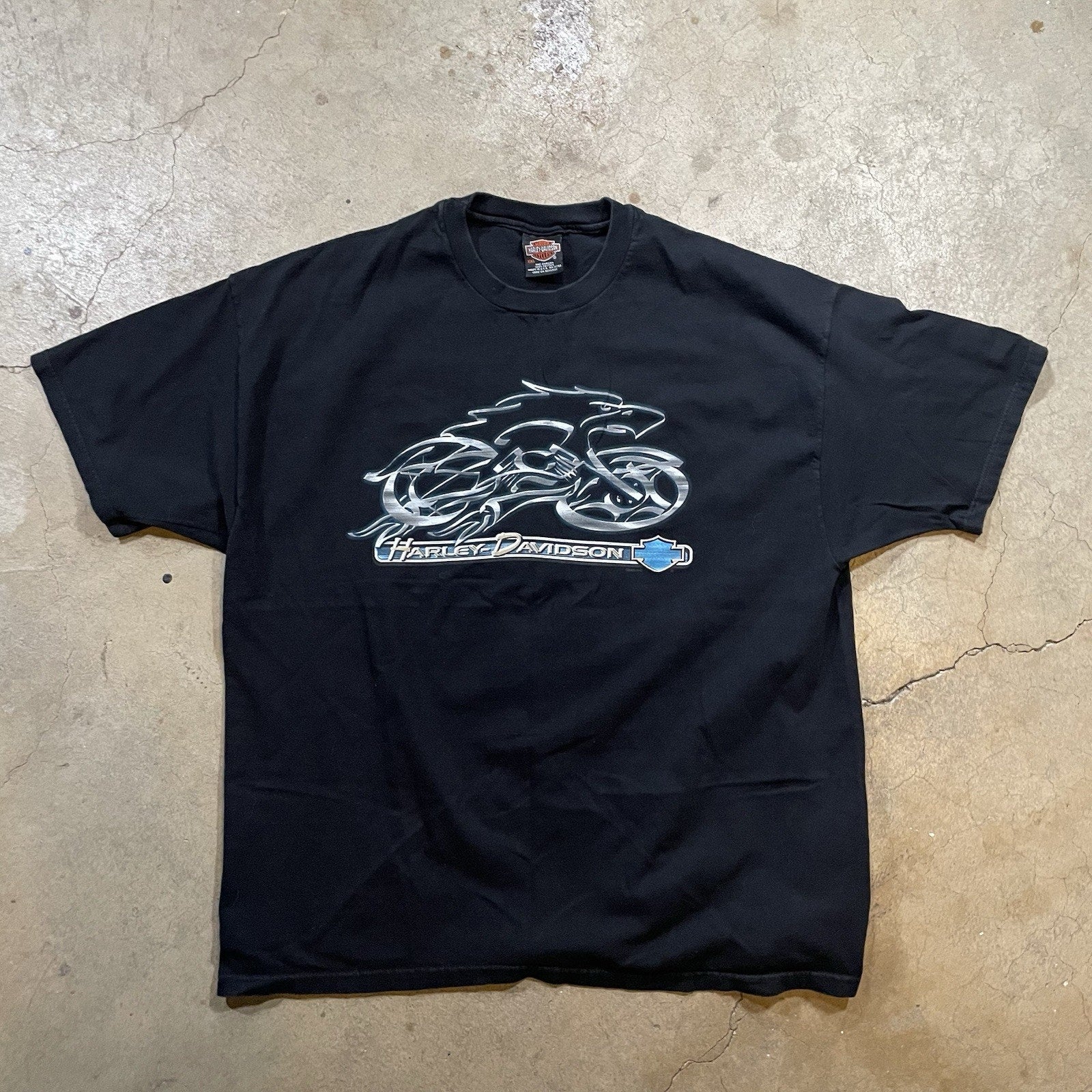 Vintage Harley-Davidson T-Shirt Mens M Black Biker Fort Wayne