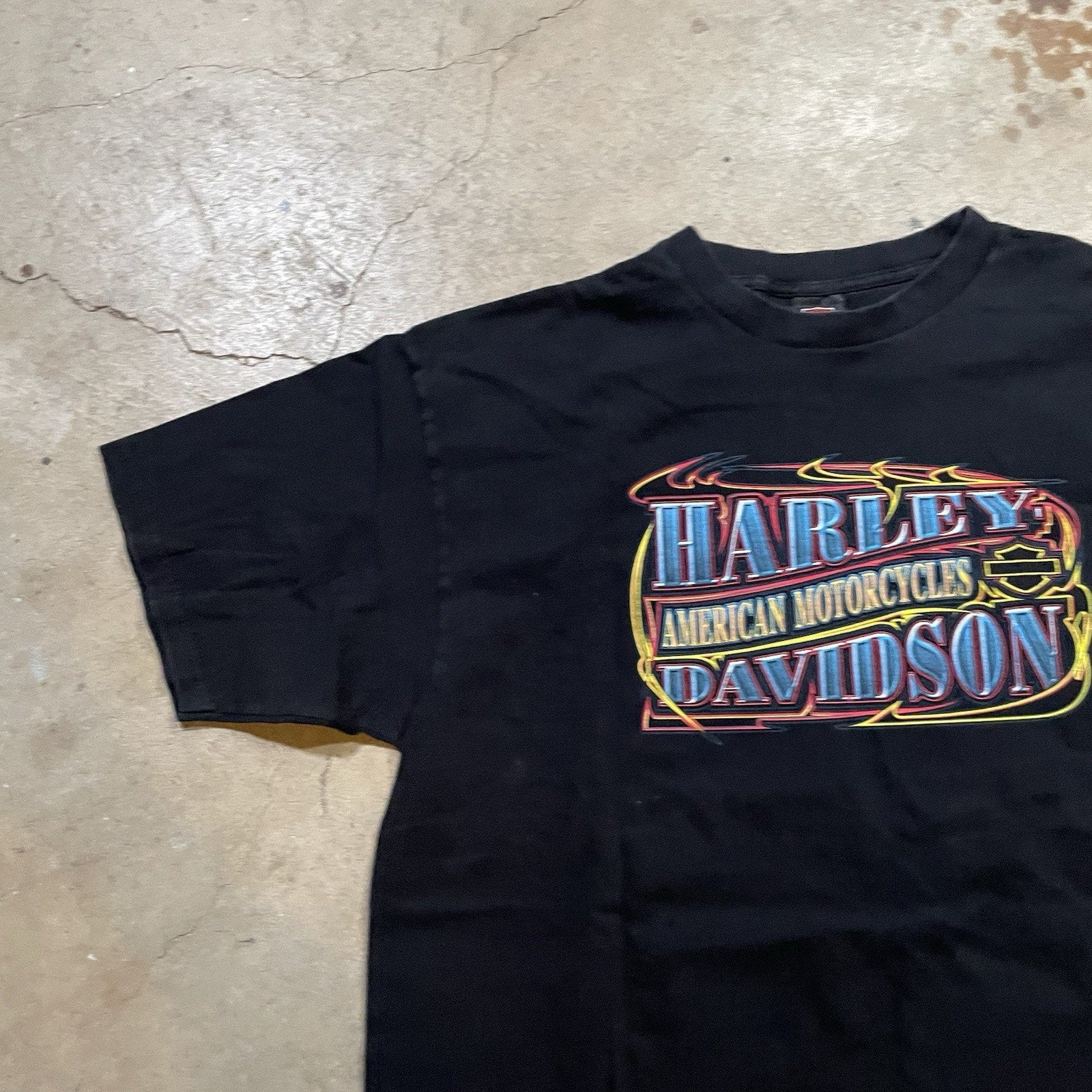 Vintage Harley Davidson Blue Springs T-Shirt 2XL Biker 2 Sided