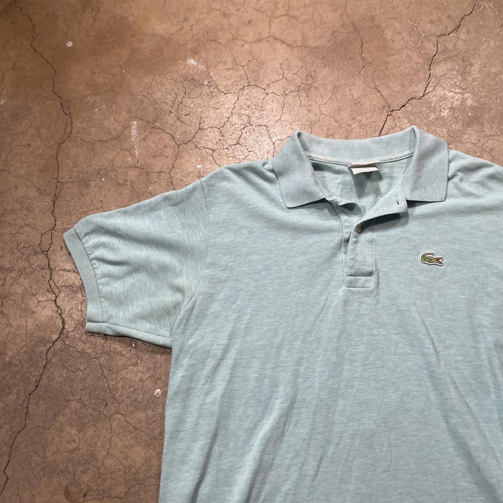 Lacoste Polo Shirt Mens L Blue Tennis Sports Golf Rugby