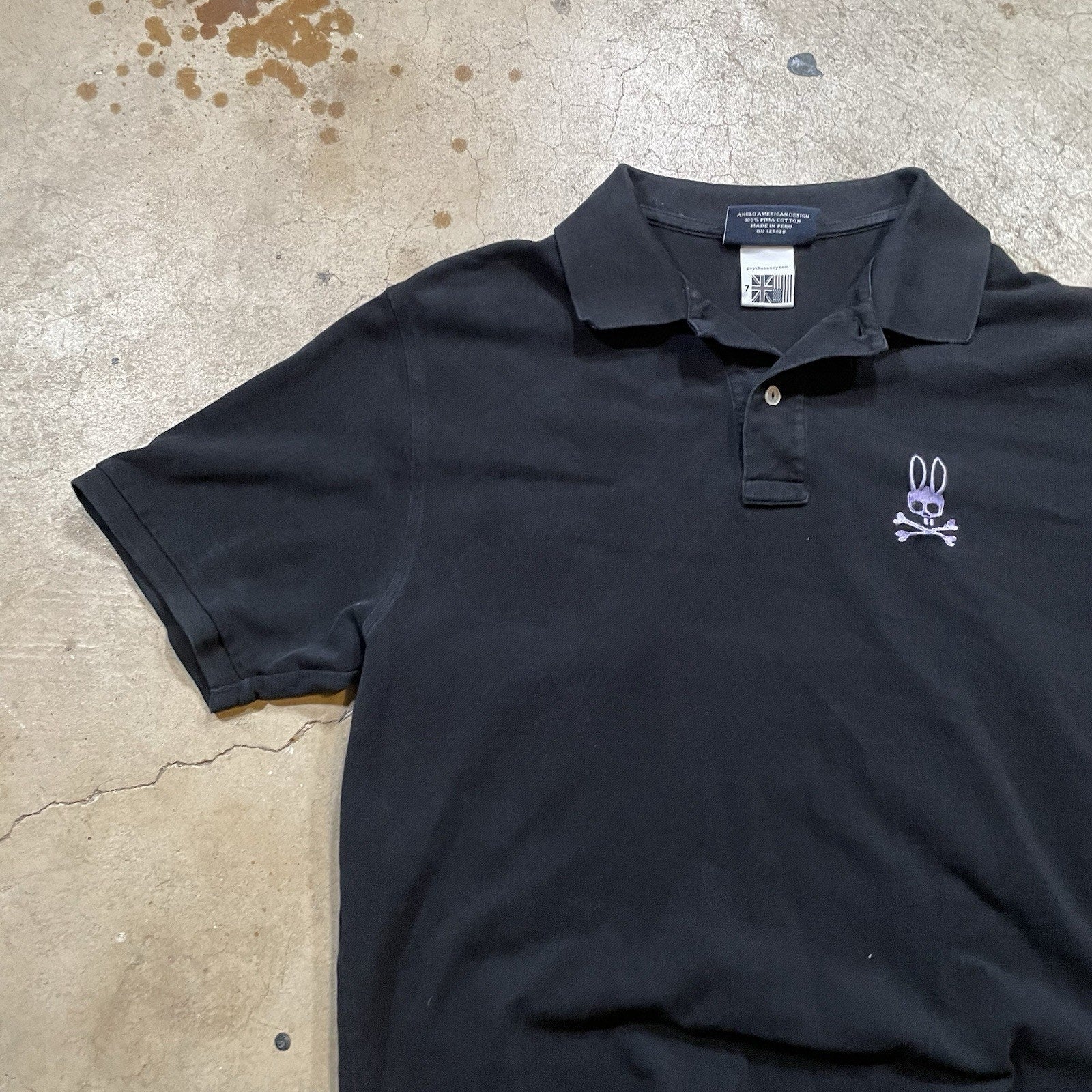 Psycho Bunny Men's Polo Shirt Extra Large Size 7