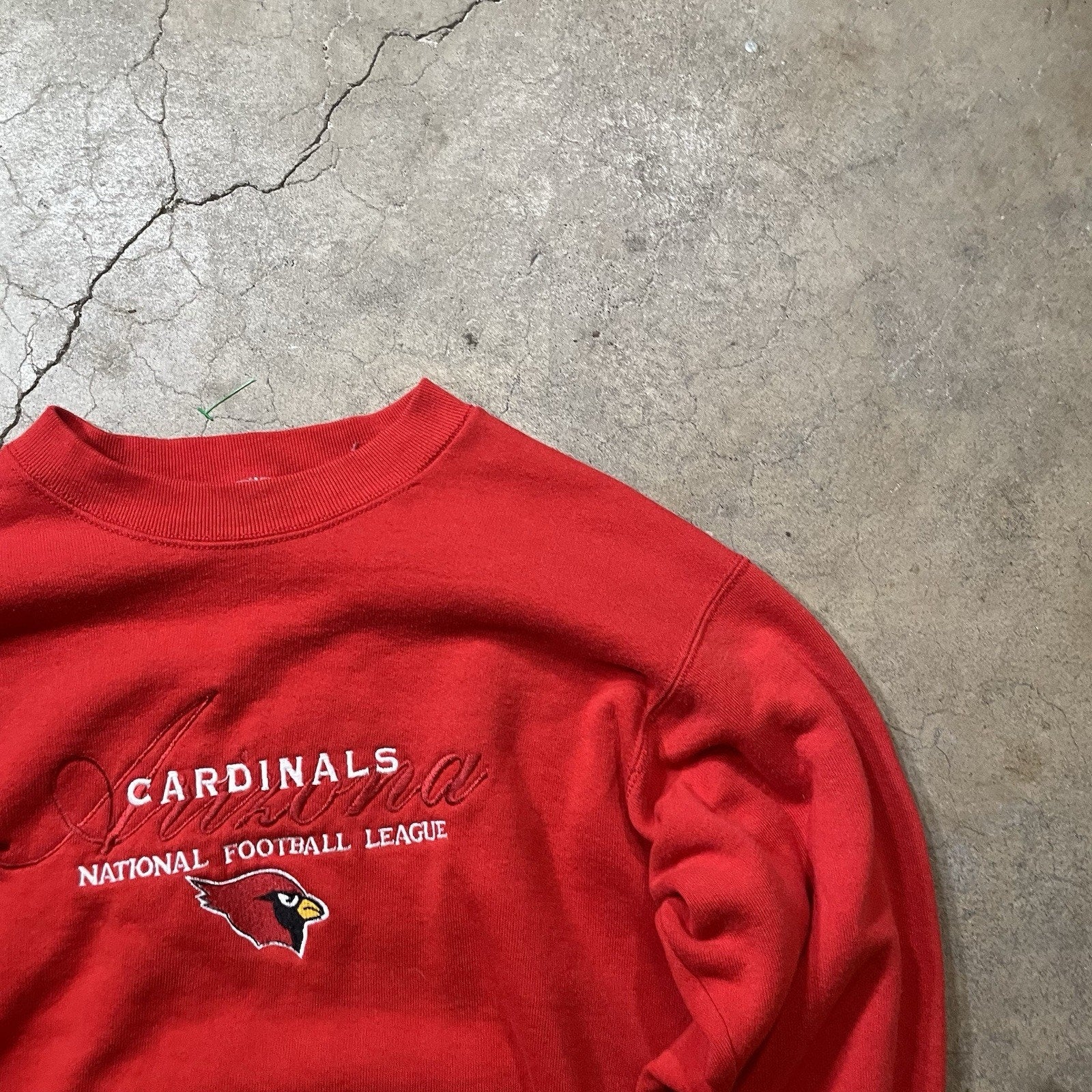 Vintage Arizona Cardinals Sweatshirt Medium Red 90s Pullover