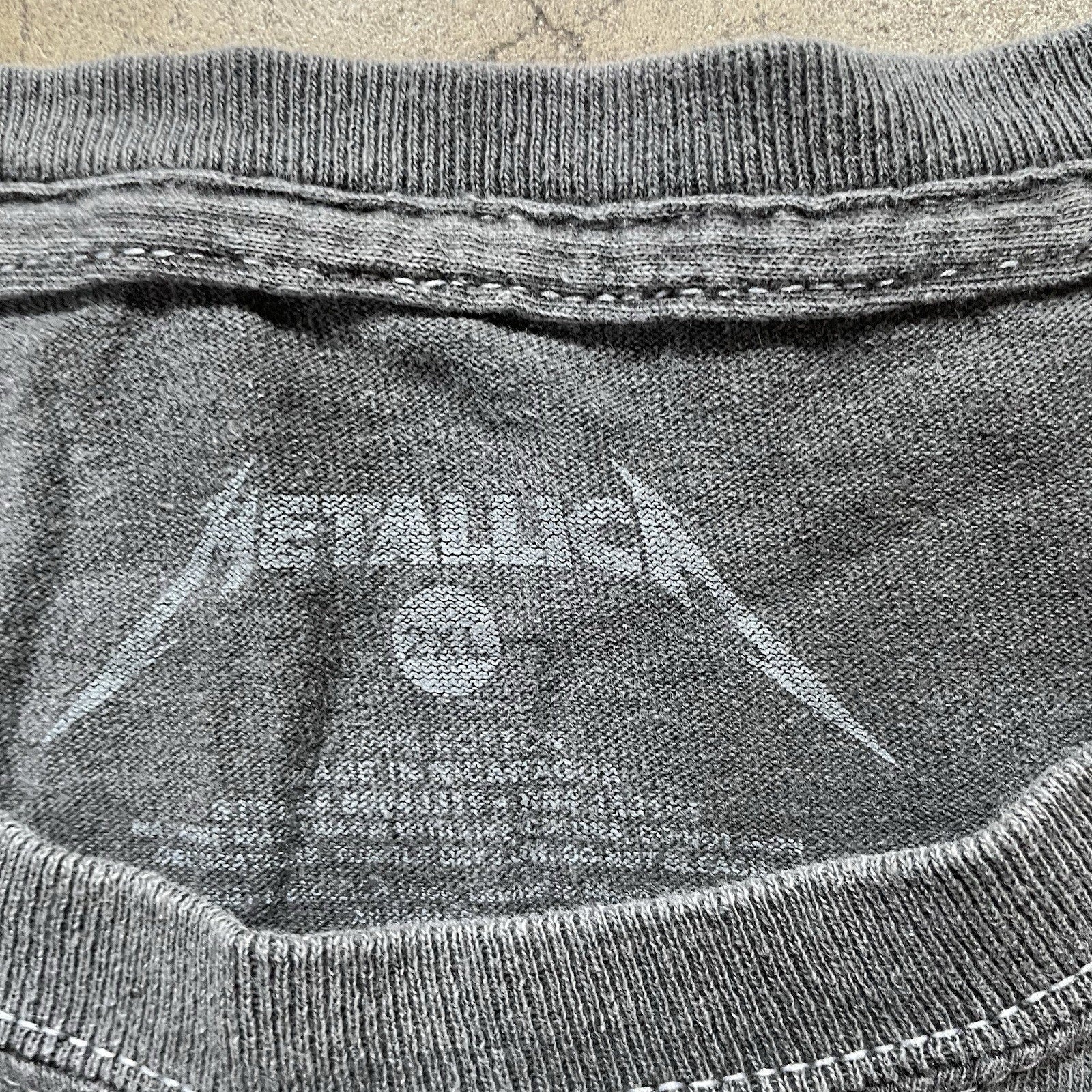METALLICA AND JUSTICE FOR ALL BAND ROCK GREY TEE SHIRT SIZE XL
