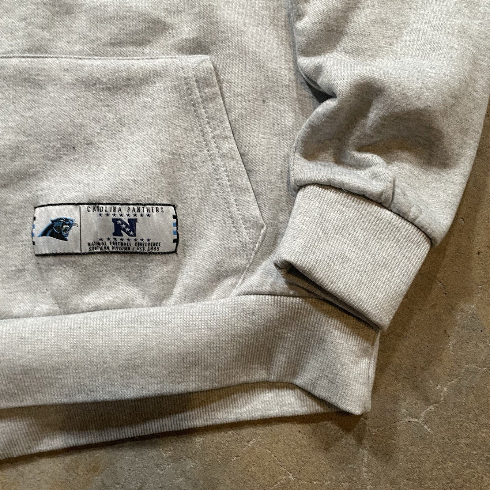 NFL Wear Hoodie Carolina Panthers Mens Sz S Embroidered