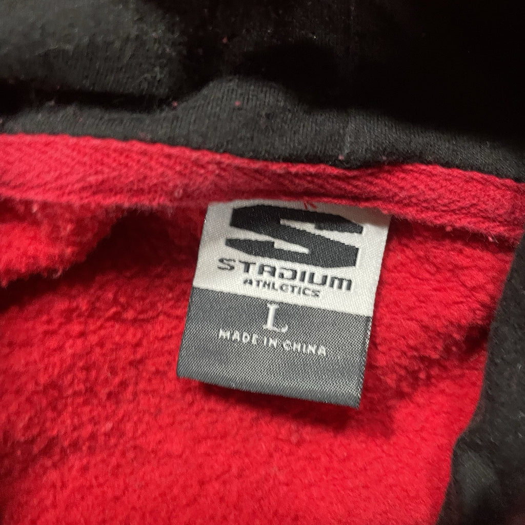 NIU Northern Illinois Huskies Hoodie Red Big Logo Pullover- Large