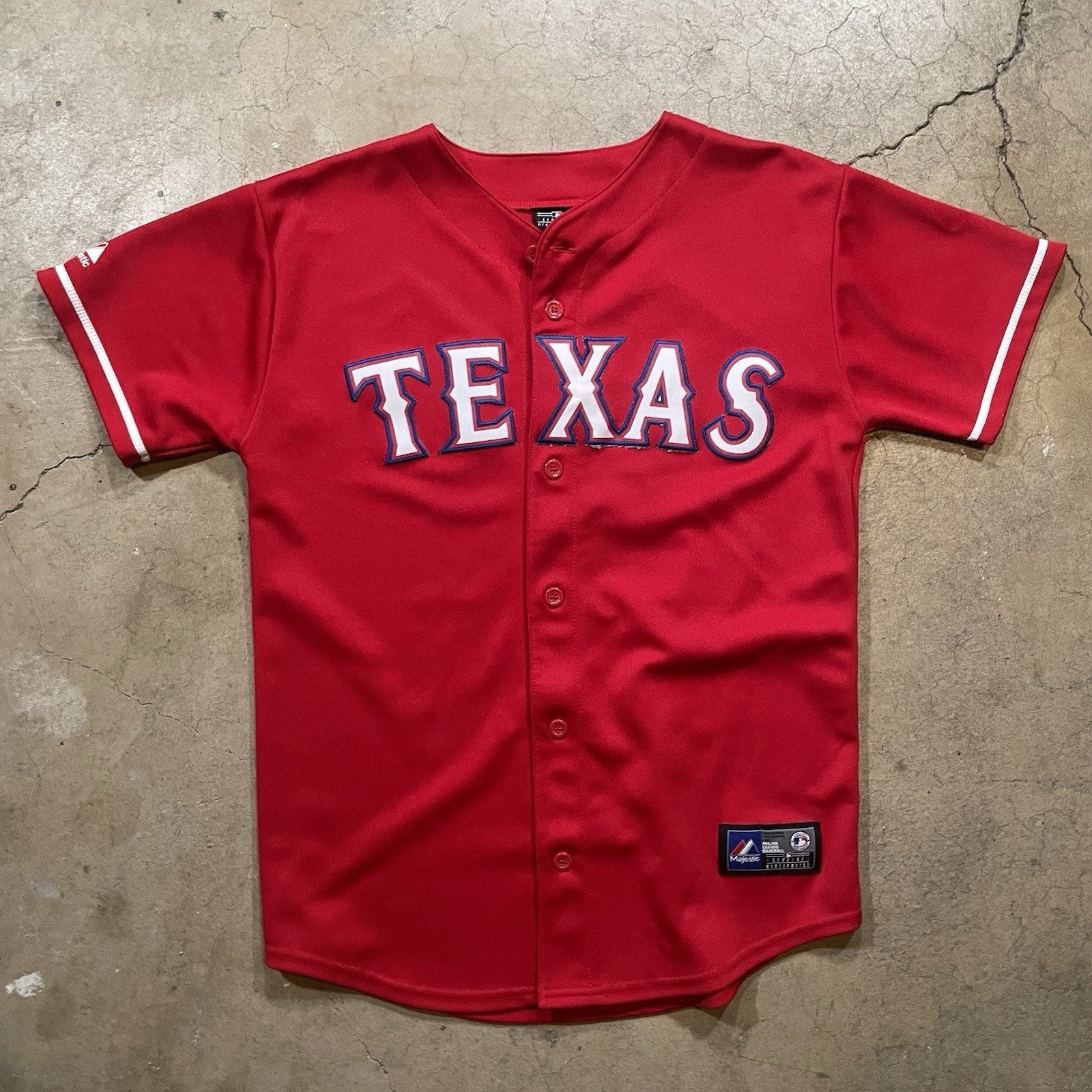 Texas Ranger Jersey Fielder #84 Red and blue XL Jersey