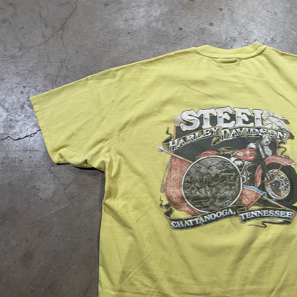 Harley Davidson USA T-Shirt 2XL Biker 2 Sided