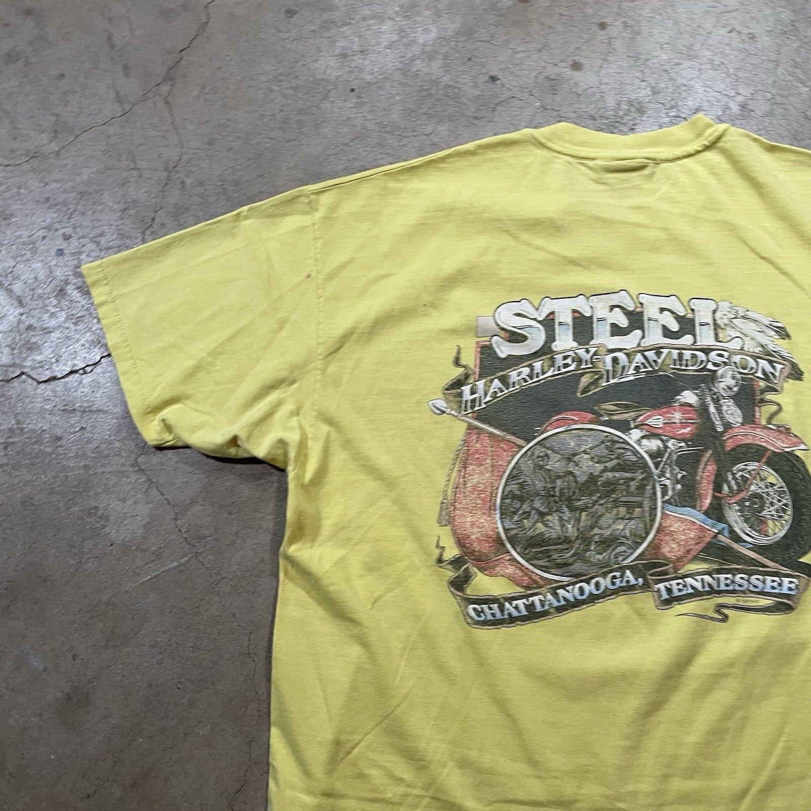 Harley Davidson USA T-Shirt 2XL Biker 2 Sided